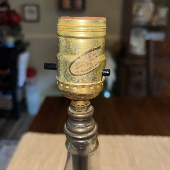 Vtg Coca-Cola 75th Anniversary Morgantown Commemorative  Bottle Lamp Wood Base - Picture 7 of 11